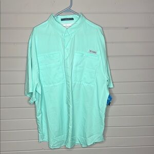 Columbia Green Casual Button Down Shirt